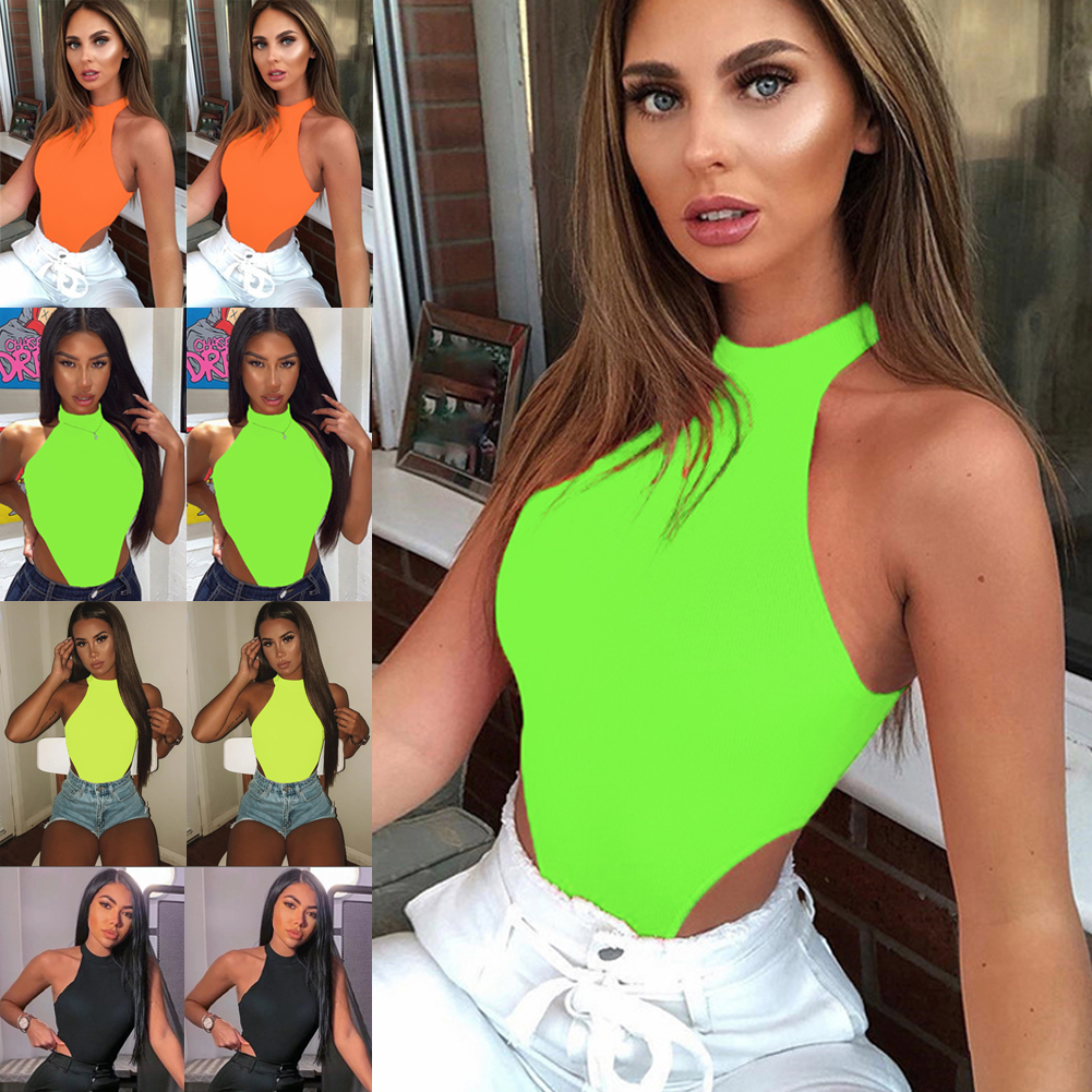Womens Tanks Camis Women Bodyfitting Underwear Round Collar Sleeveless Jumpsuit Lady Sexy Vest Top Stretch Leotard Short Sleeve Tops 230510