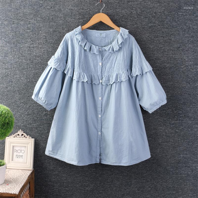 Women's Blouses Summer Sweet Solid Embroidered Top Women Single Breasted Shirt MDW895, Pink
Women's Blouses Summer Sweet Solid Embroidered Top Women Single Breasted Shirt MDW895, Pink