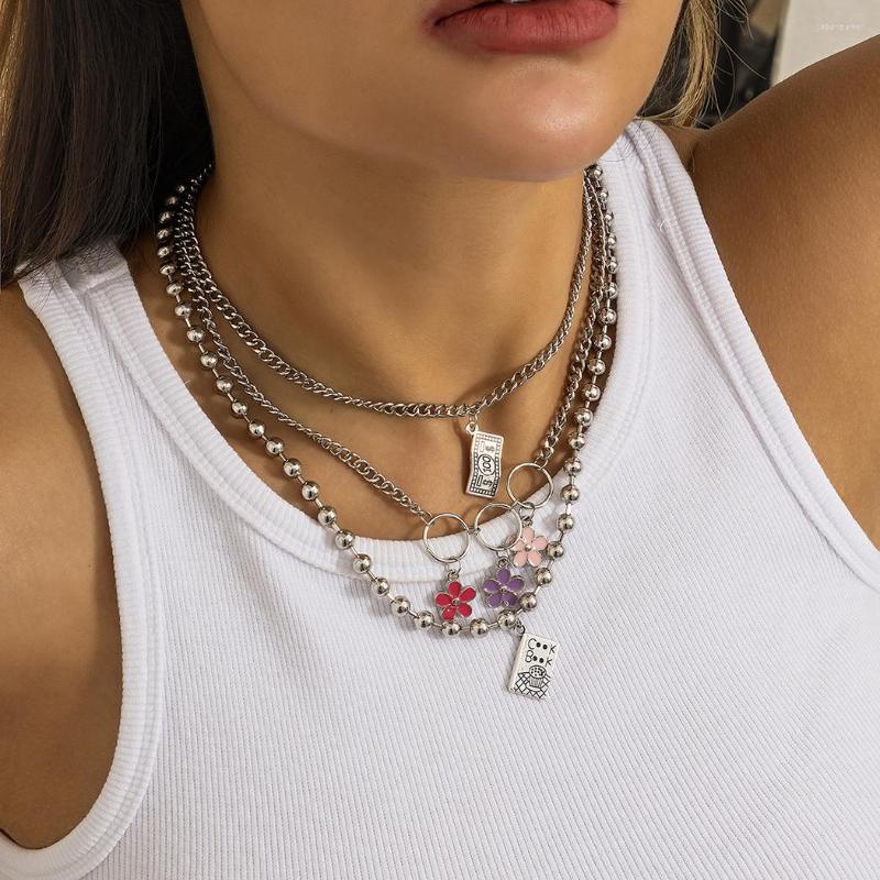Chains Fashion Women Multilayer Necklace Alloy Bead Flower Charm Clavicle Female Party Jewelry
Chains Fashion Women Multilayer Necklace Alloy Bead Flower Charm Clavicle Female Party Jewelry