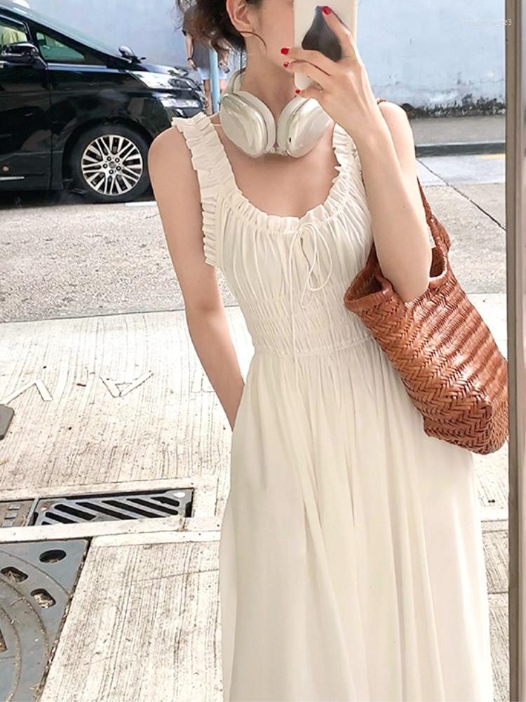 Casual Dresses Women Vintage Strap Dress Pure Color Sleeveless Beach Midi Office Lady Causal Elegant One Piece Korean Holiday Party, Black
Casual Dresses Women Vintage Strap Dress Pure Color Sleeveless Beach Midi Office Lady Causal Elegant One Piece Korean Holiday Party, Black
