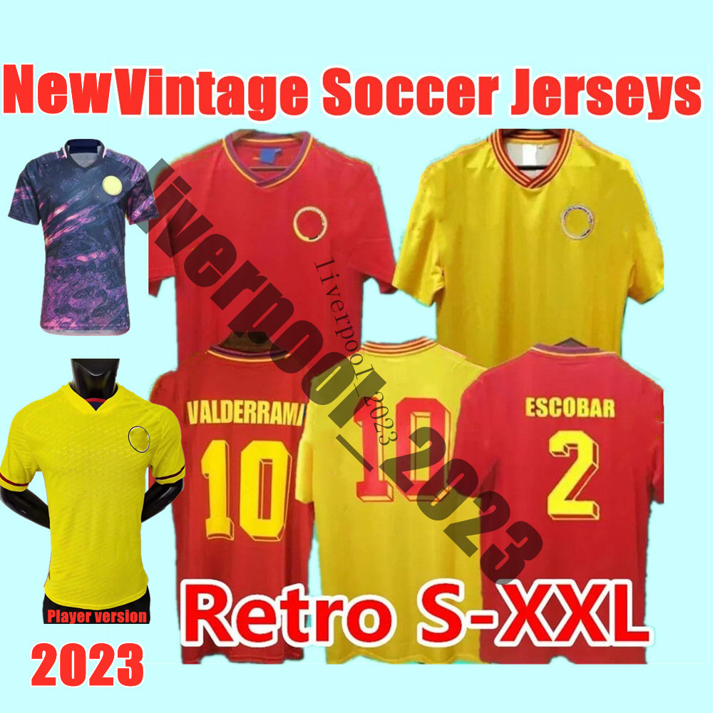 #10 Valderrama Colombia 1990 Retro soccer jerseys away home yellow red classic commemorate antique Collection vintage football shirts Escobar Guerrero top quality, 1990 home
#10 Valderrama Colombia 1990 Retro soccer jerseys away home yellow red classic commemorate antique Collection vintage football shirts Escobar Guerrero top quality, 1990 home