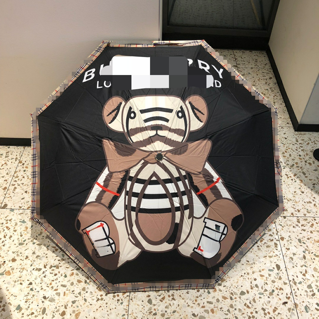 Bear Sun Ruin Brand Umbrellas Folding Automatic Opening and Closing UV Protection Cartoon Umbrella
