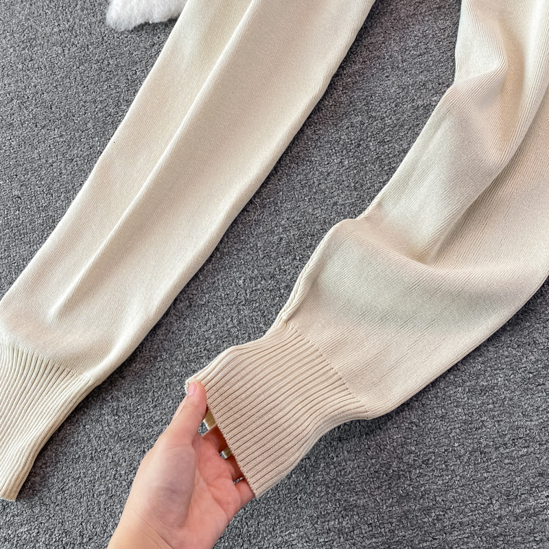 Women's Two Piece Pants Casual Letter Tracksuit Women Fall Winter 3 Piece Knitted Sweater Set Trouser Suits Knitted CardiganVest Pants Outfits 23