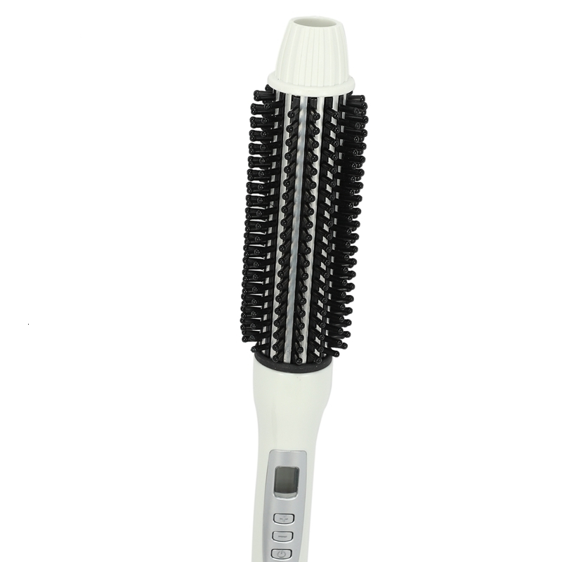 Brushes Professional Ceramic Curler Straightener Heat Electric Lcd Hair Brush Curling Comb Round Large Roller Waver X250928