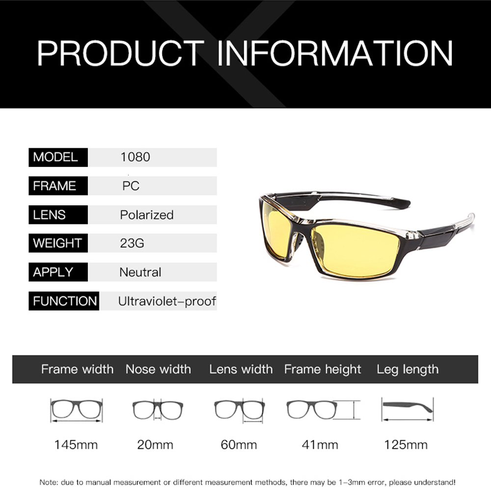 Sunglasses YAMEIZE Antiglare Night Vision Glasses For Driving Men Polarized Sunglasses Yellow Lens Eyeglasses Fishing Driver Goggles Gafas 230511