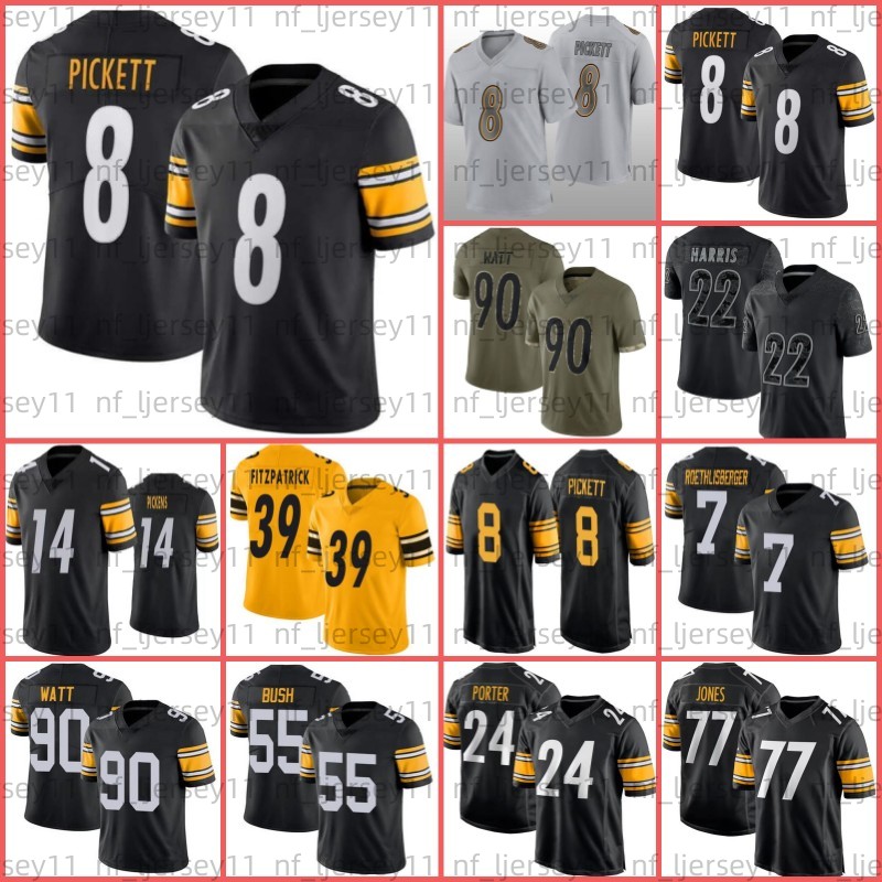Kenny Pickett Najee Harris Football Jersey George Pickens Pat Freiermuth 90 T.J. Watt Minkah Roethlisberger Polamalu Johnson Heyward Broderick Jones Joey Porter Jr, Men jersey
Kenny Pickett Najee Harris Football Jersey George Pickens Pat Freiermuth 90 T.J. Watt Minkah Roethlisberger Polamalu Johnson Heyward Broderick Jones Joey Porter Jr, Men jersey