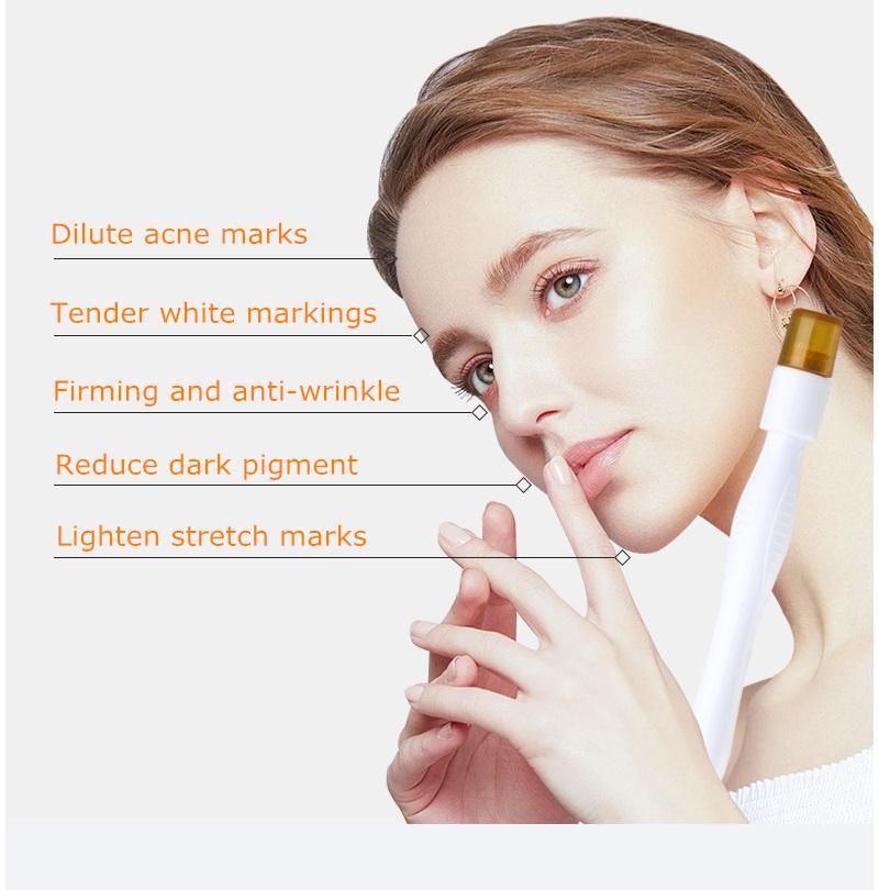 40 Pins Derma Stamp Titanium Micro Needles 1.0mm Dermastamp For Hair Loss Treatment Wrinkle Removal Skin Rejuvenation