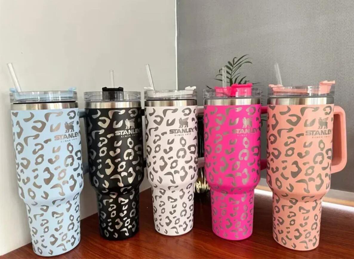 New stanley quencher 40oz tumbler Leopard Print stainless steel with Logo handle lid big capacity beer mug water bottle powder coating outdoor camping cup GJ0524, Multi-color
New stanley quencher 40oz tumbler Leopard Print stainless steel with Logo handle lid big capacity beer mug water bottle powder coating outdoor camping cup GJ0524, Multi-color