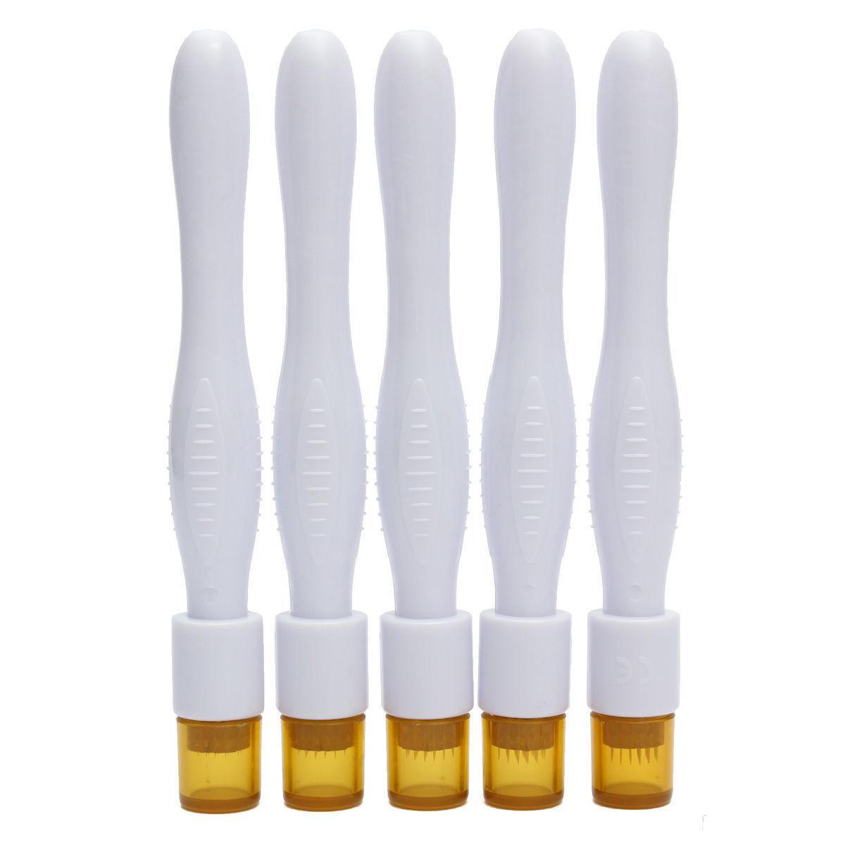 40 Pins Derma Stamp Titanium Micro Needles 1.0mm Dermastamp For Hair Loss Treatment Wrinkle Removal Skin Rejuvenation