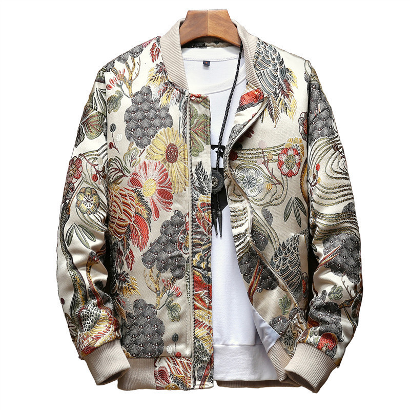 Men's Jackets Japanese Embroidery Coat Hip Hop Street Clothing Bomber Plus size 230511