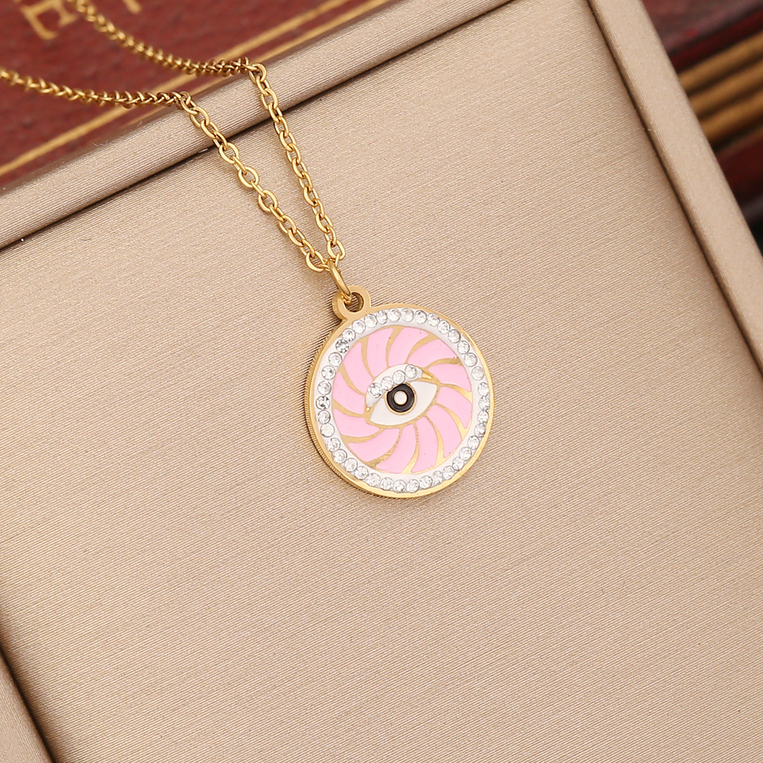 New Popular Colorful Enamel Evil Eye Pendant Necklace Fashion Women Jewelry for Women