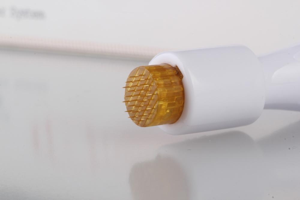 40 Pins Derma Stamp Titanium Micro Needles 1.0mm Dermastamp For Hair Loss Treatment Wrinkle Removal Skin Rejuvenation