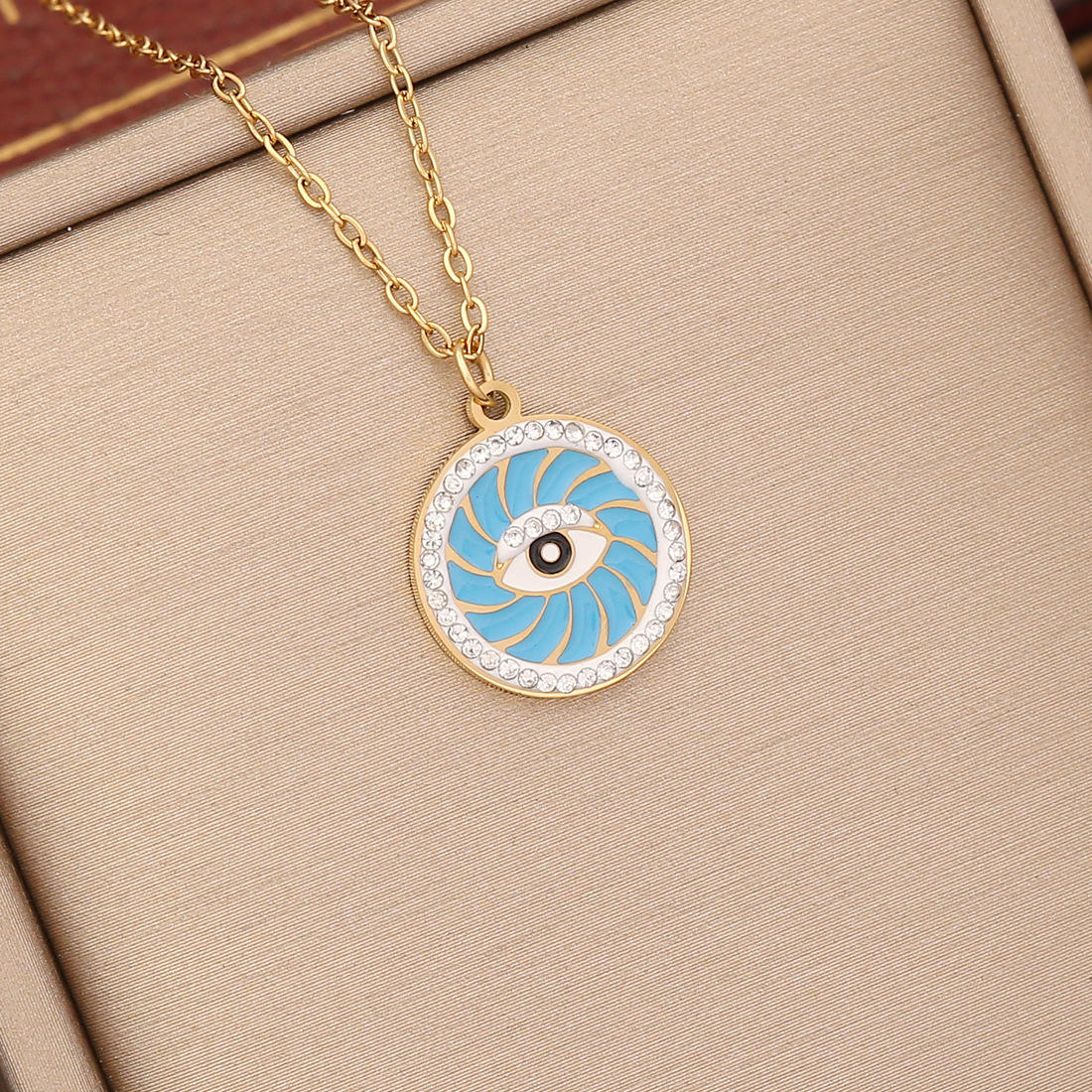 New Popular Colorful Enamel Evil Eye Pendant Necklace Fashion Women Jewelry for Women