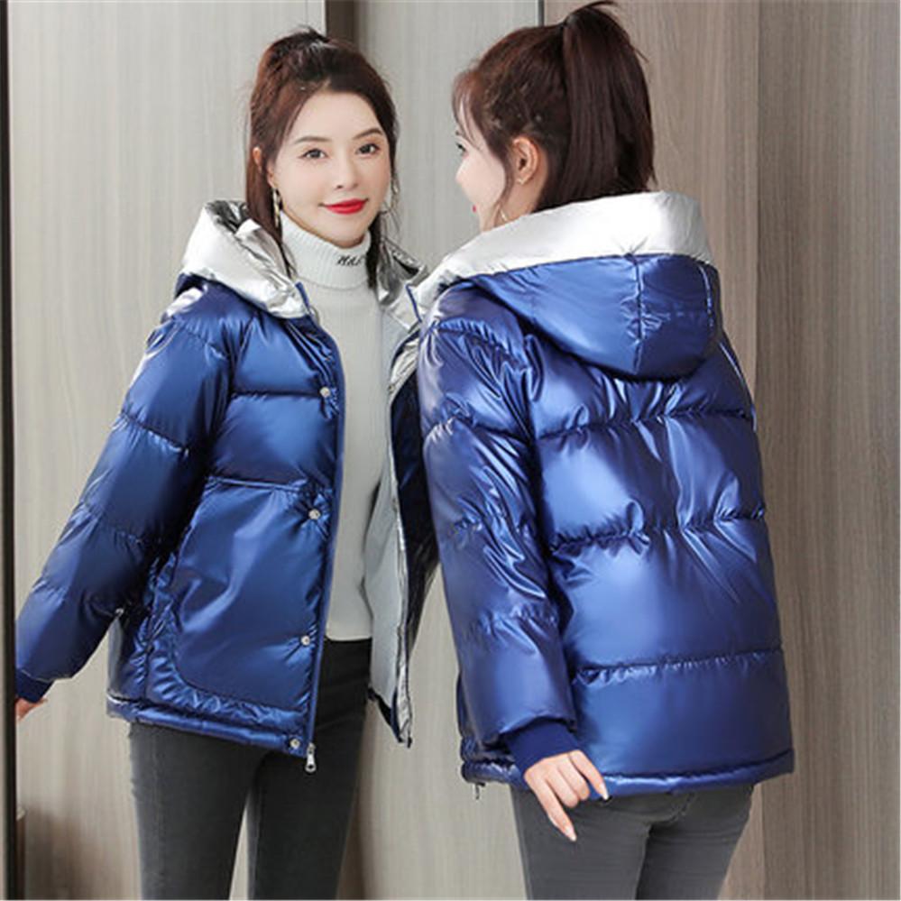 Leather 2021 New Women' Winter Jacket Parka Hooded Bread Coat Down Cotton Jacket Parka Cotton Padded Warm Woman Clothing Casual Jacket, Silver
Leather 2021 New Women' Winter Jacket Parka Hooded Bread Coat Down Cotton Jacket Parka Cotton Padded Warm Woman Clothing Casual Jacket, Silver