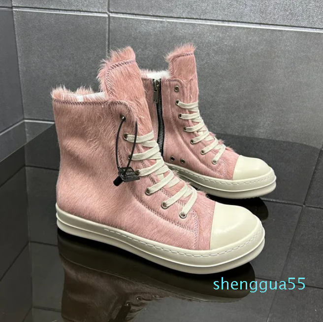 Casual Shoes Womens Leather Pink Horse Fur Ro 2023 New Thick Sole Increased Street Rick Casual Sneakers Short Boots, 02
Casual Shoes Womens Leather Pink Horse Fur Ro 2023 New Thick Sole Increased Street Rick Casual Sneakers Short Boots, 02