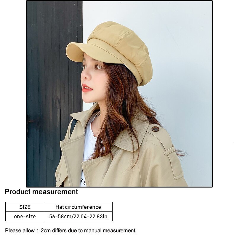 Berets Womens Street Style British Style Beret Womens Sunscreen Art Retro Painter Travel Octagonal Hat 230511