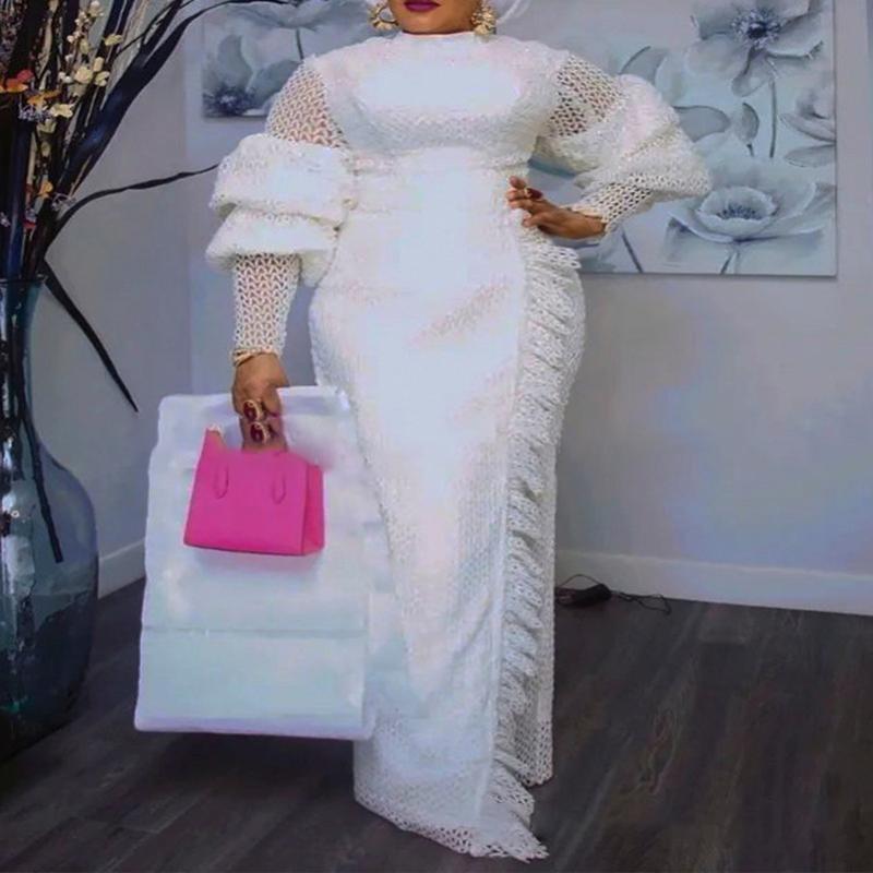 Casual Dresses White Puff & Hollow Long Sleeve Elegant Women Dress Slim Fit Pencil Vintage Plus Size Party Event Birthday Fancy Gowns
Casual Dresses White Puff & Hollow Long Sleeve Elegant Women Dress Slim Fit Pencil Vintage Plus Size Party Event Birthday Fancy Gowns
