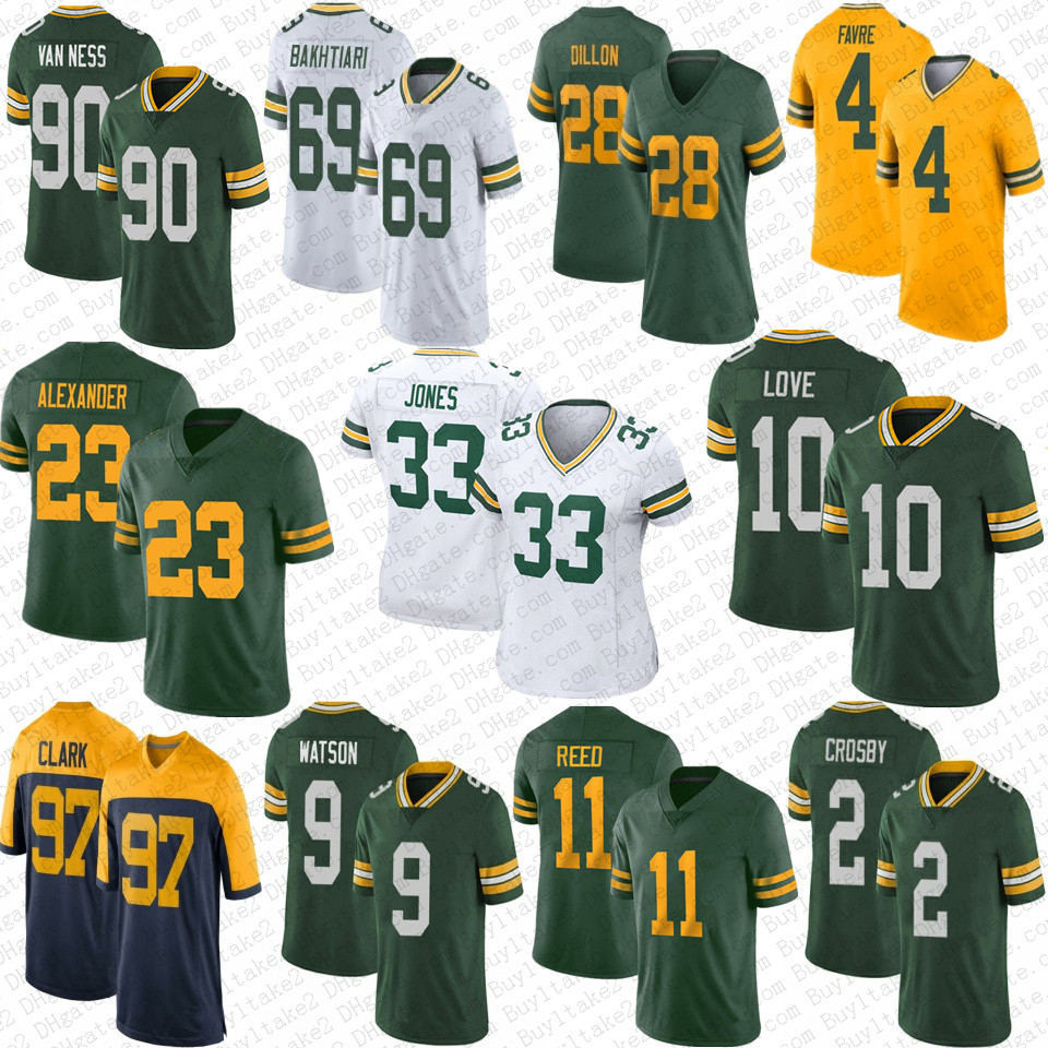 10 Love 33 Aaron Jones Football Jersey Christian Watson Jaire Alexander AJ Dillon David Bakhtiari Lukas Van Ness Jayden Reed Luke Musgrave Tucker Kraft Mason Crosby, Mens
10 Love 33 Aaron Jones Football Jersey Christian Watson Jaire Alexander AJ Dillon David Bakhtiari Lukas Van Ness Jayden Reed Luke Musgrave Tucker Kraft Mason Crosby, Mens