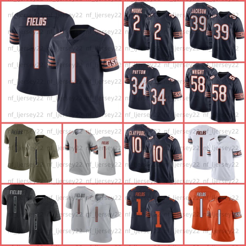 1 Justin Fields Football Jersey Cole Kmet Khalil Herbert Montgomery DJ Moore Darnell Mooney Walter Payton Eddie Jackson Chase Claypool Darnell Wright, Youth jersey
1 Justin Fields Football Jersey Cole Kmet Khalil Herbert Montgomery DJ Moore Darnell Mooney Walter Payton Eddie Jackson Chase Claypool Darnell Wright, Youth jersey
