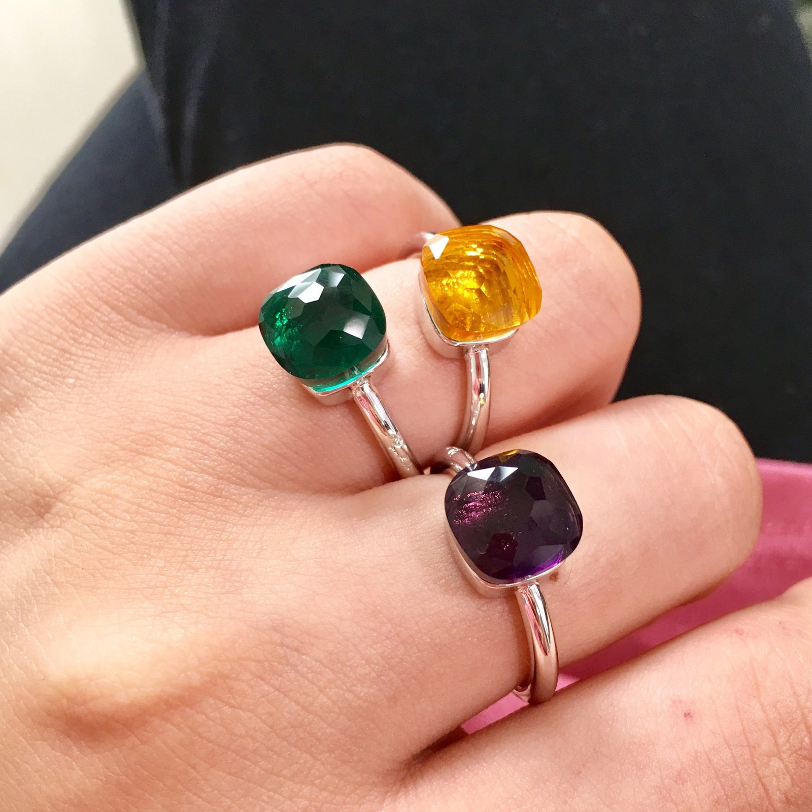 Band Rings Fashion Jewelry Colored Stone Multi faceted Colorful Crystal Copper Plating Platinum Ring Girl 230228
Band Rings Fashion Jewelry Colored Stone Multi faceted Colorful Crystal Copper Plating Platinum Ring Girl 230228