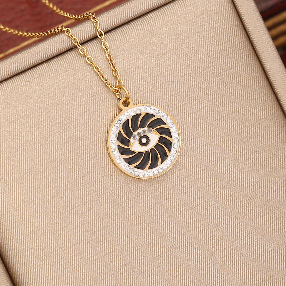 New Popular Colorful Enamel Evil Eye Pendant Necklace Fashion Women Jewelry for Women