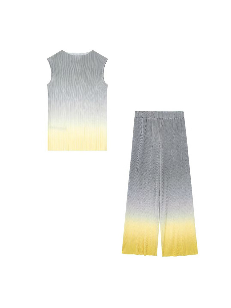 Women's Two Piece Pants Kumsvag Women Summer 2 pieces sets Fashion Chiffon Blouses Shirts Tops and Trousers Female Casual Elegant Suits Clothing 