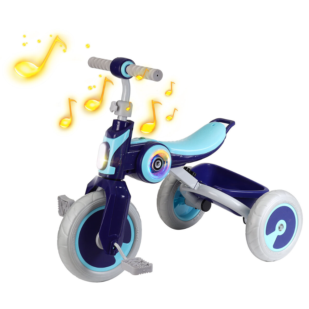 Kids Tricycle Portable Baby Stroller 3 Wheel Bicycle Children Bike with Music Speaker for 2-6 Years Old, Blue
Kids Tricycle Portable Baby Stroller 3 Wheel Bicycle Children Bike with Music Speaker for 2-6 Years Old, Blue