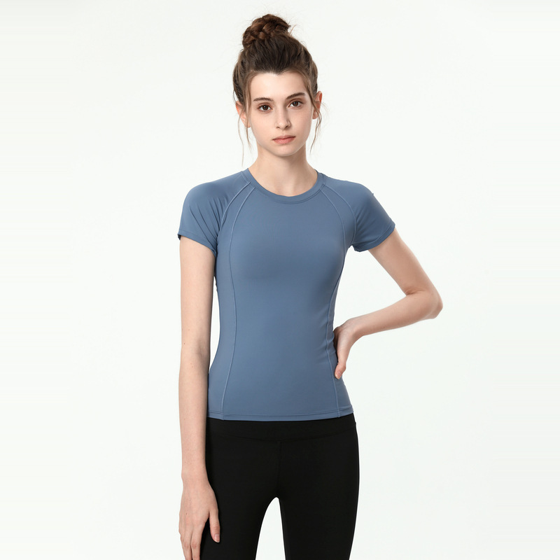 Women yoga clothes quickly quick dry sweat absorption high elastic fitness leisure T-shirt with short sleeves jacket girl jogging T-shirt back lace yoga t-shirts, Black
Women yoga clothes quickly quick dry sweat absorption high elastic fitness leisure T-shirt with short sleeves jacket girl jogging T-shirt back lace yoga t-shirts, Black