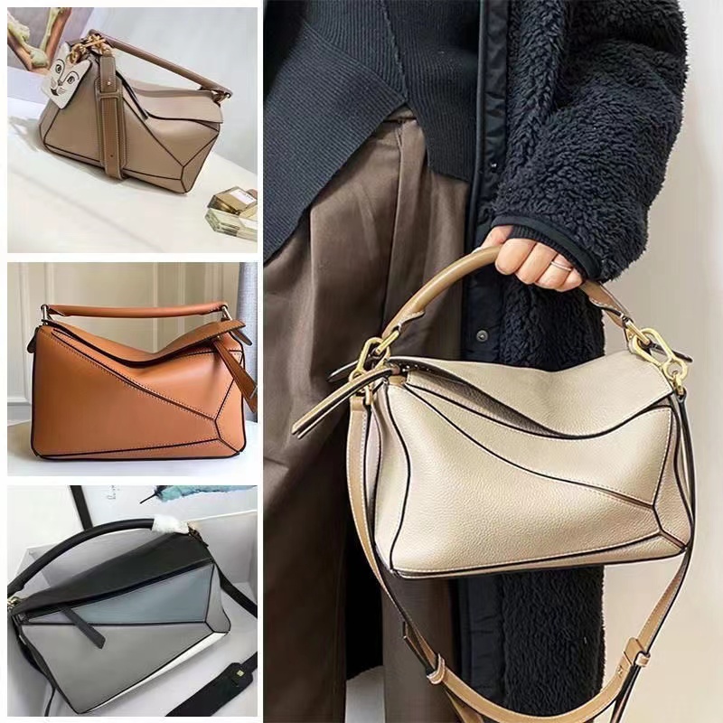 Designer bag LOEWEE Puzzle Fashion Geometric Bag Luxury Pillow Bag Shoulder Crossbody Leather Bag Messenger Women's Handbag Large Capacity Commuter Women's Bag, Brown
Designer bag LOEWEE Puzzle Fashion Geometric Bag Luxury Pillow Bag Shoulder Crossbody Leather Bag Messenger Women's Handbag Large Capacity Commuter Women's Bag, Brown