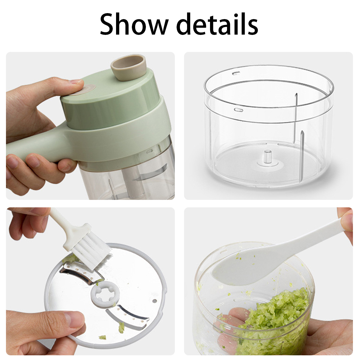 Tools Multifunctional Electric Fruit Vegetable Handheld Garlic Slicer Carrot Potato Chopper Cutting hine Kitchen Gadgets 230511