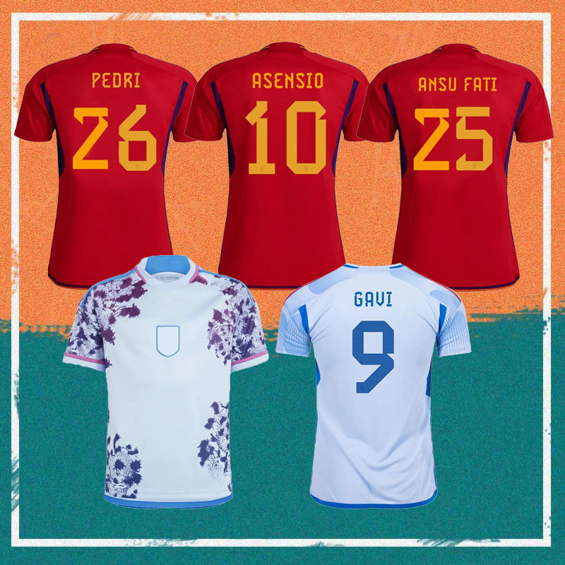 2023 Spain ANSU FATI ASENSIO soccer jerseys 22/23/24 MORATA KOKE GAVI PEDRI FERRAN SERGIO National Team Shirt JORDI ALBA SARABIA SARABIA CARVAJAL Football Uniform, Away
2023 Spain ANSU FATI ASENSIO soccer jerseys 22/23/24 MORATA KOKE GAVI PEDRI FERRAN SERGIO National Team Shirt JORDI ALBA SARABIA SARABIA CARVAJAL Football Uniform, Away