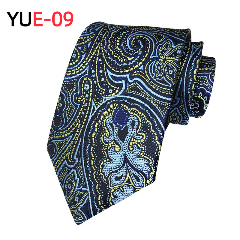 Elegant Men's Wedding Tie with Large Flowers - Modern Paisley Style in Polyester Fabric