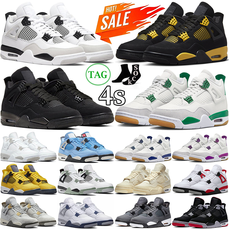 Jumpman 4 Basketball Shoes 4s for Men Women Pine Green Military Black Cat Midnight Navy Red Thunder Cement Sail Royalty Bred Mens Trainers Outdoor Sports Sneakers
Jumpman 4 Basketball Shoes 4s for Men Women Pine Green Military Black Cat Midnight Navy Red Thunder Cement Sail Royalty Bred Mens Trainers Outdoor Sports Sneakers