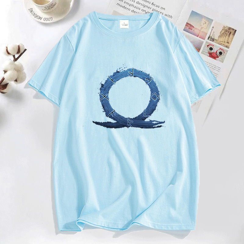 Men's Polos God of War Ragnarok T-shirts Men Casual Round Collar Cotton T Shirt Classic Short Sleeve Tee Shirt Streetwear Men's Clothing Top