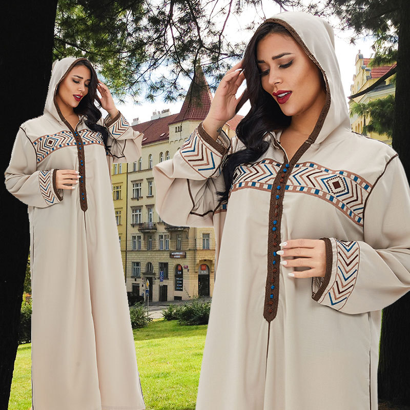 Ethnic Clothing Ramadan Turkey Hooded Muslim Dress Women Abaya Moroccan Kaftan Islamic Embroidery Djellaba Dubai Jilbab Party Vestidos
Ethnic Clothing Ramadan Turkey Hooded Muslim Dress Women Abaya Moroccan Kaftan Islamic Embroidery Djellaba Dubai Jilbab Party Vestidos