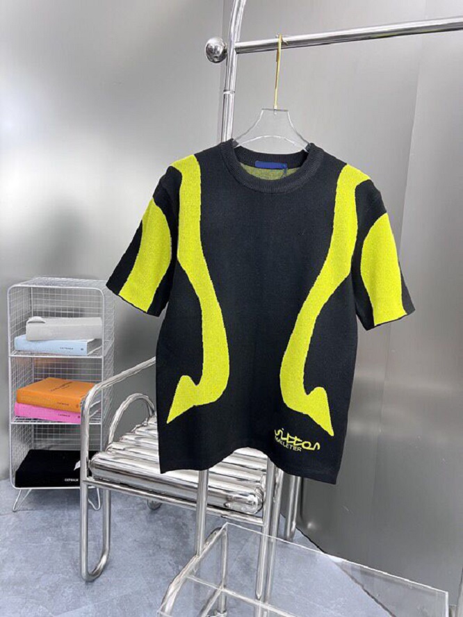 2023SS man high street T shirt cotton short-sleeved fashion men and women short T-shirt couple models men and women cotton crewneck printed short sleeve y6f55d