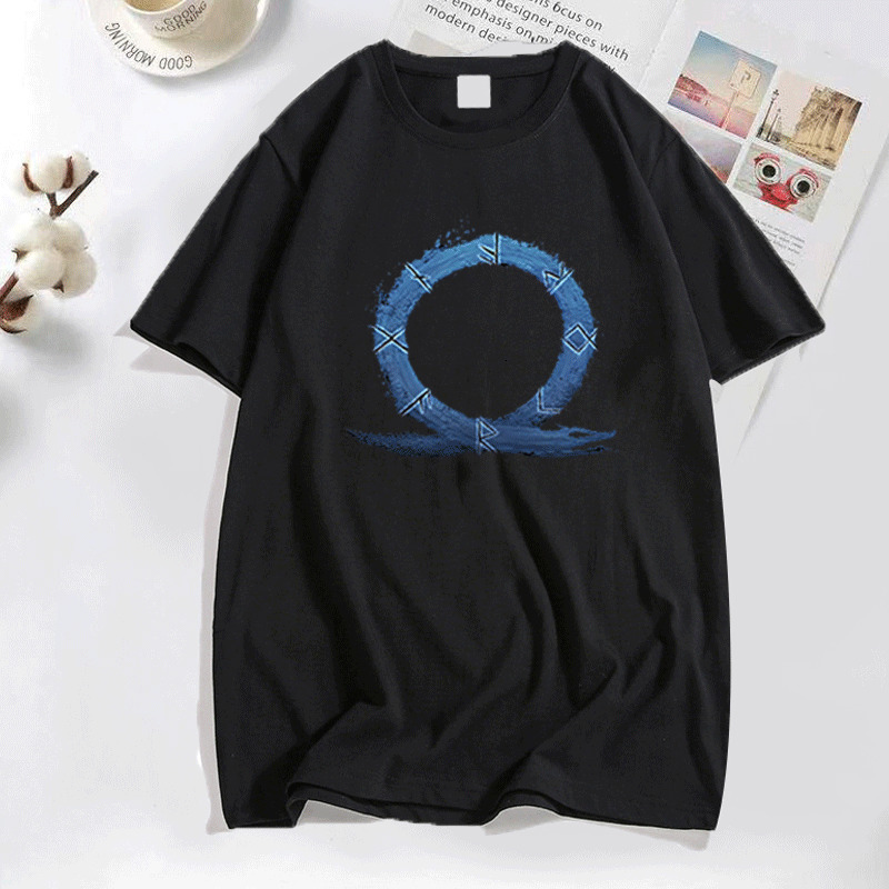 Men's Polos God of War Ragnarok T-shirts Men Casual Round Collar Cotton T Shirt Classic Short Sleeve Tee Shirt Streetwear Men's Clothing Top