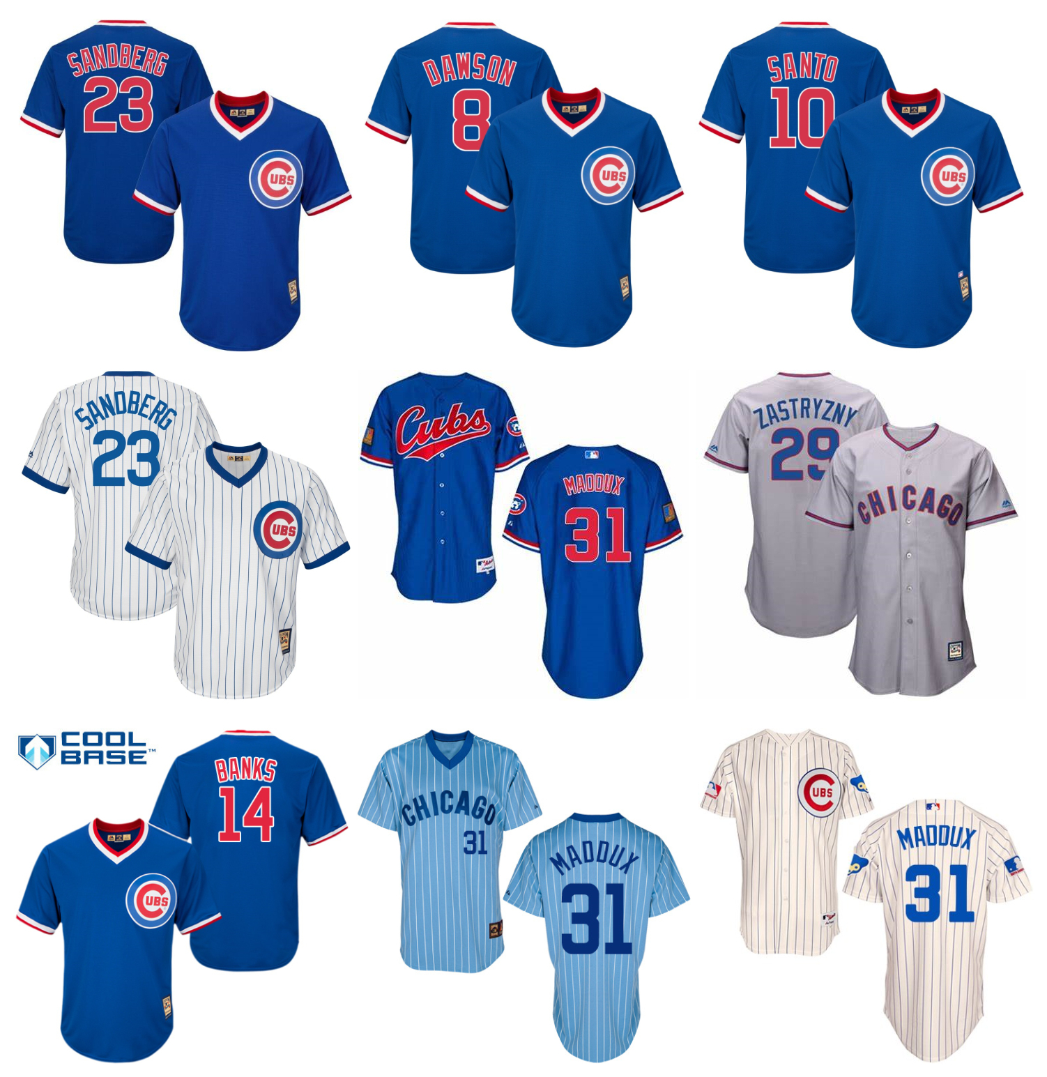 Cubs Ryne Sandberg Baseball Jersey Greg 31 Maddux Chicago Cooperstown Cool Base Andre Dawson Ernie Banks Ron Santo Ferguson Jenkins MARK GRACE Schwarber Size S-5XL, As pic
Cubs Ryne Sandberg Baseball Jersey Greg 31 Maddux Chicago Cooperstown Cool Base Andre Dawson Ernie Banks Ron Santo Ferguson Jenkins MARK GRACE Schwarber Size S-5XL, As pic