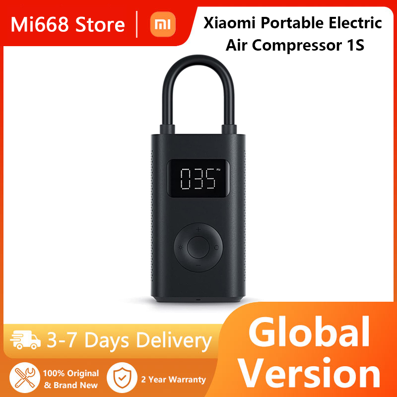 Original Pumps Xiaomi Portable Electric Air Compressor 1S Led Type-C inflator multitool air pump for Car Football Global Version
Original Pumps Xiaomi Portable Electric Air Compressor 1S Led Type-C inflator multitool air pump for Car Football Global Version