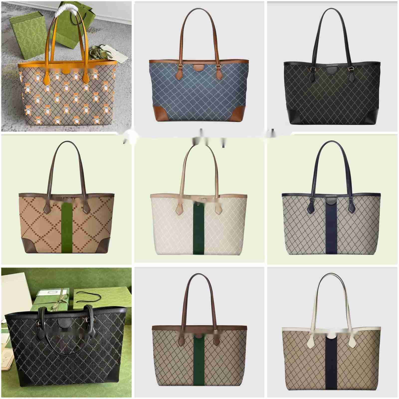 TOP Ophidia Totes Medium Tote 631685 Women Designer Business Shoulder Bag Green and red webbing Canvas Leather Luxurys Deisgners Double handle Bag Vintage
TOP Ophidia Totes Medium Tote 631685 Women Designer Business Shoulder Bag Green and red webbing Canvas Leather Luxurys Deisgners Double handle Bag Vintage