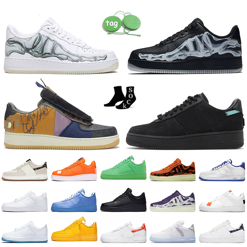 Skeleton af 1 Designer Athletic Shoes Women Mens White Black University Gold MCA Blue Valentine Day Utility Shadow One LX UV Reactive Platform Off Sneakers Trainers, B18 light green spark 36-45
Skeleton af 1 Designer Athletic Shoes Women Mens White Black University Gold MCA Blue Valentine Day Utility Shadow One LX UV Reactive Platform Off Sneakers Trainers, B18 light green spark 36-45