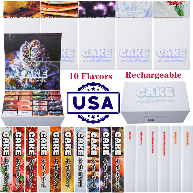 USA Cake 5th E Cigarette Rechargeable Disposable Vape Pen 1ml Starter Kit Vapes Cartridges Empty Oil Carts Device Vaporizer Pod She Hit Different 280mah 10 Flavors
USA Cake 5th E Cigarette Rechargeable Disposable Vape Pen 1ml Starter Kit Vapes Cartridges Empty Oil Carts Device Vaporizer Pod She Hit Different 280mah 10 Flavors