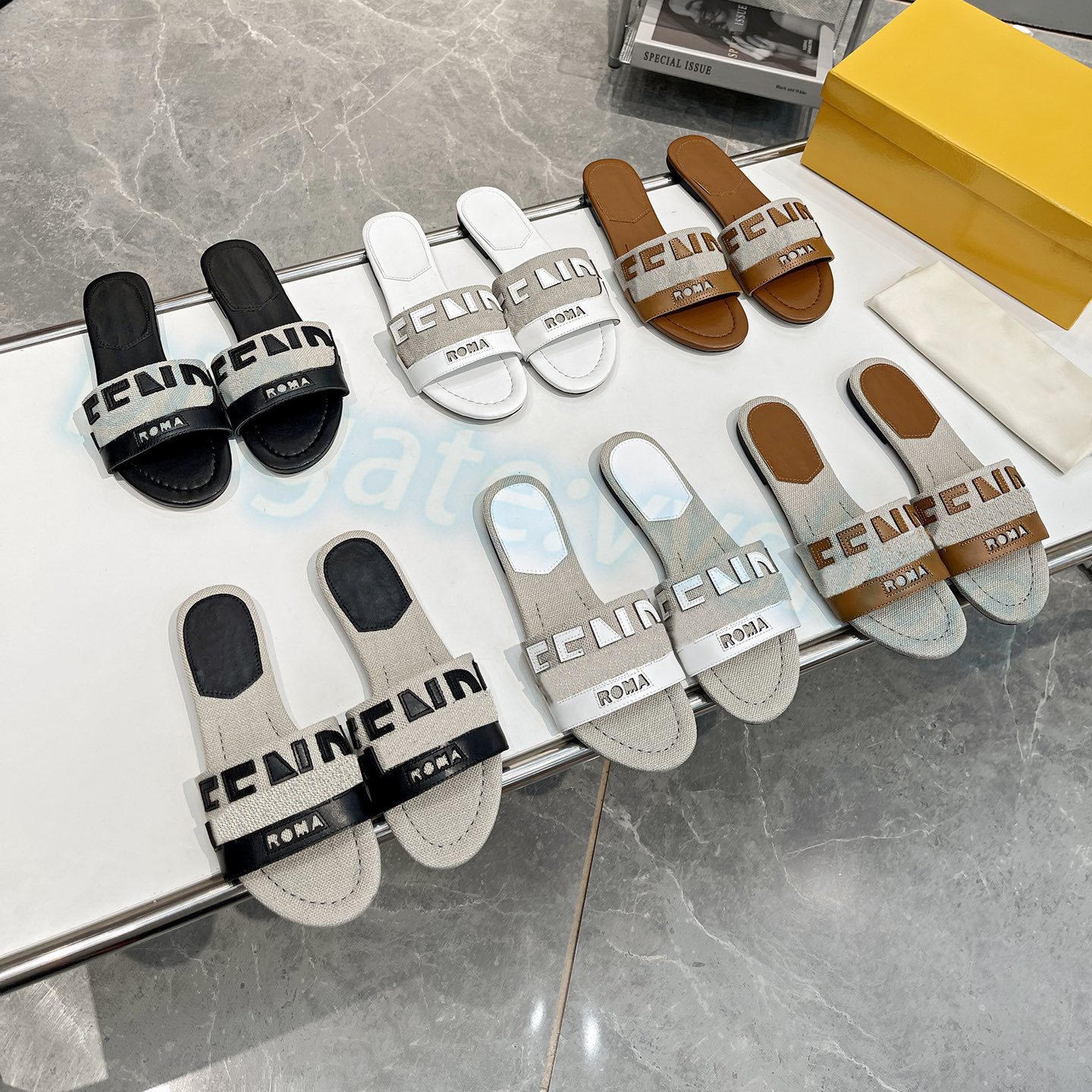 Hot designer slide women slipper men luxury Canvas and black brown leather classic slides Signature Laser-cut rubber sole Letter shoe summer lady sandale, #2
Hot designer slide women slipper men luxury Canvas and black brown leather classic slides Signature Laser-cut rubber sole Letter shoe summer lady sandale, #2