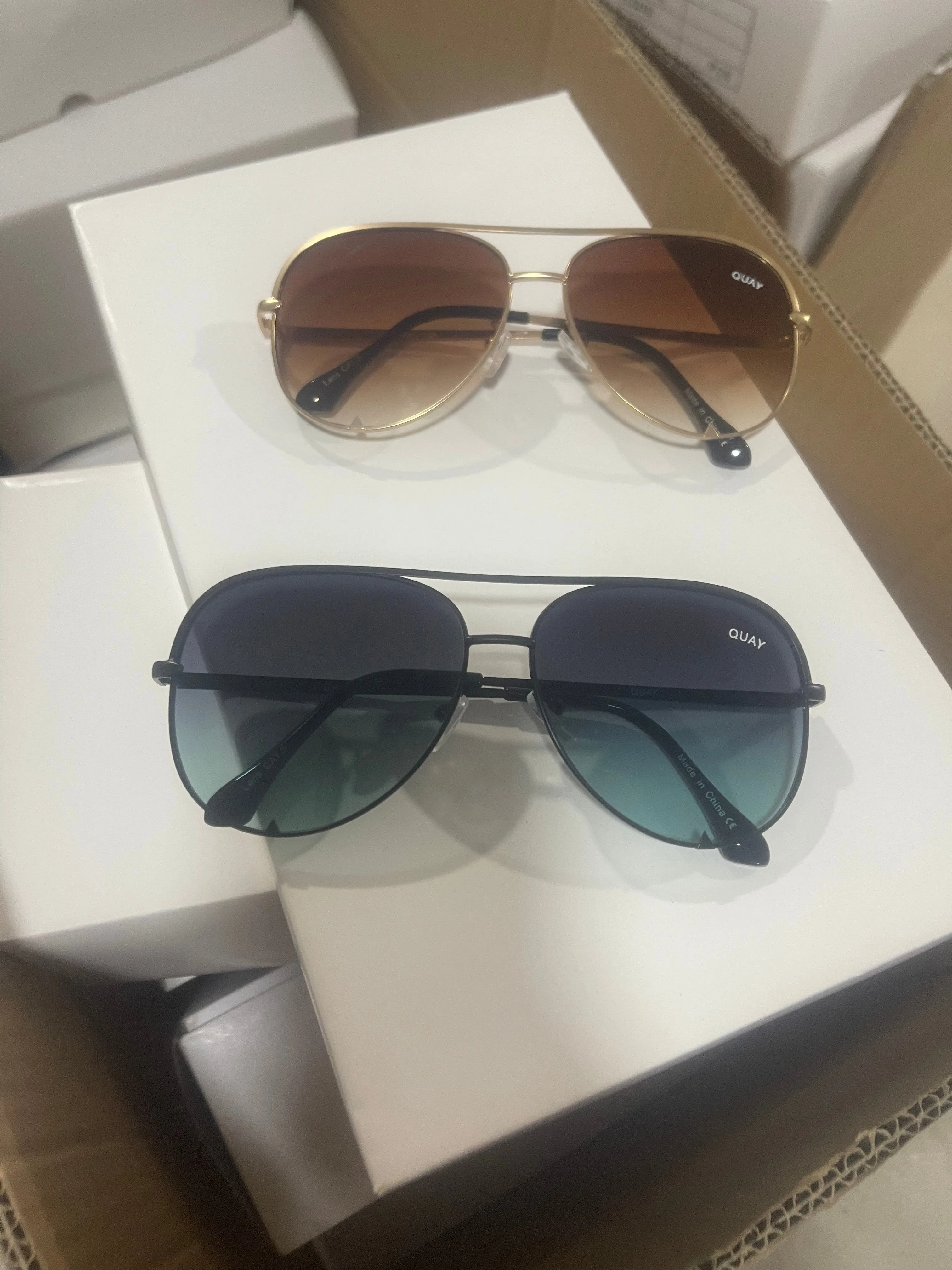 Designer Quay brand sunglasses Women Sunglasses Fashion Man Goggle Summer Oval Sunglasses Adumbral 7Colors