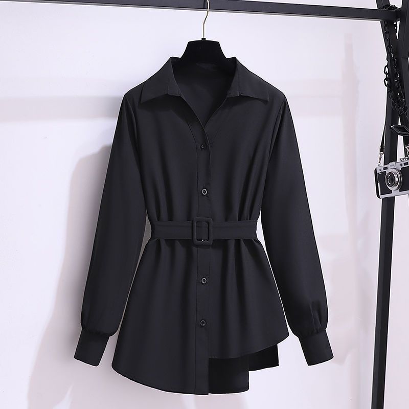 Women's Two Piece Pants Two Piece Sets Womens Outifits For Spring Female Pantsuits Office Lady Solid Irregular Hem Blouse Flare Pants Costume 230