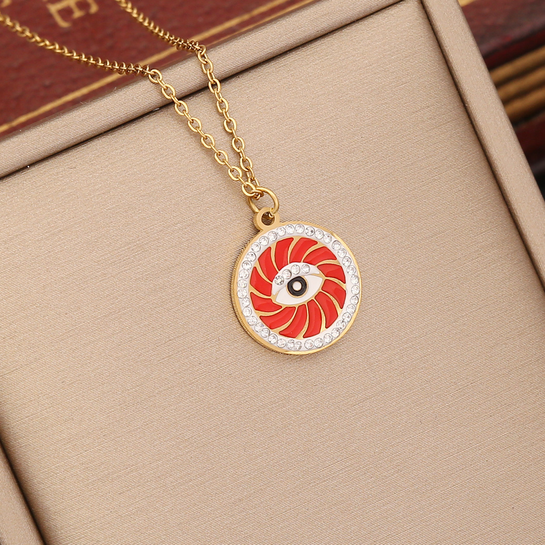 New Popular Colorful Enamel Evil Eye Pendant Necklace Fashion Women Jewelry for Women