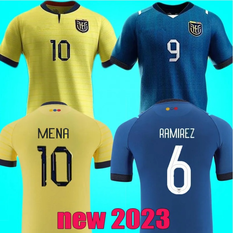2023 Ecuador Soccer Jerseys National Team MENA 23 24 ESTUPINAN MARTINEZ HINCAPIE D. PALACIOS M. CAICEDO adult kid kits home away boy set football shirt kids kit