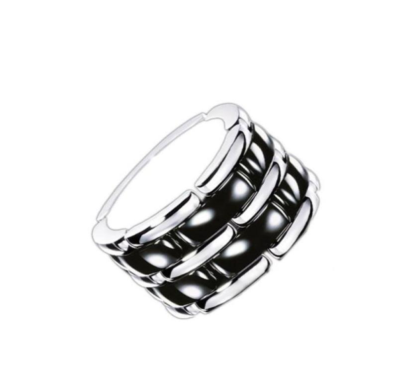 Cluster Rings Top Quality Double Row Black Ceramic Watch Chain Style Ring Stainless Steel Jewelry For Women5147419
Cluster Rings Top Quality Double Row Black Ceramic Watch Chain Style Ring Stainless Steel Jewelry For Women5147419