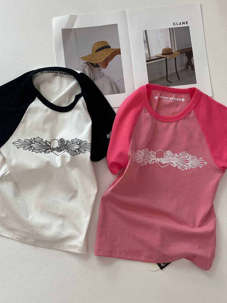 Women's T-Shirt Kalevest Y2K Streetwear T-Shirts Korean Fashion Women Tops Short Sleeve Pink T-Shirts Rave Outfits Top Gyaru Graphic Tees 2023 P2