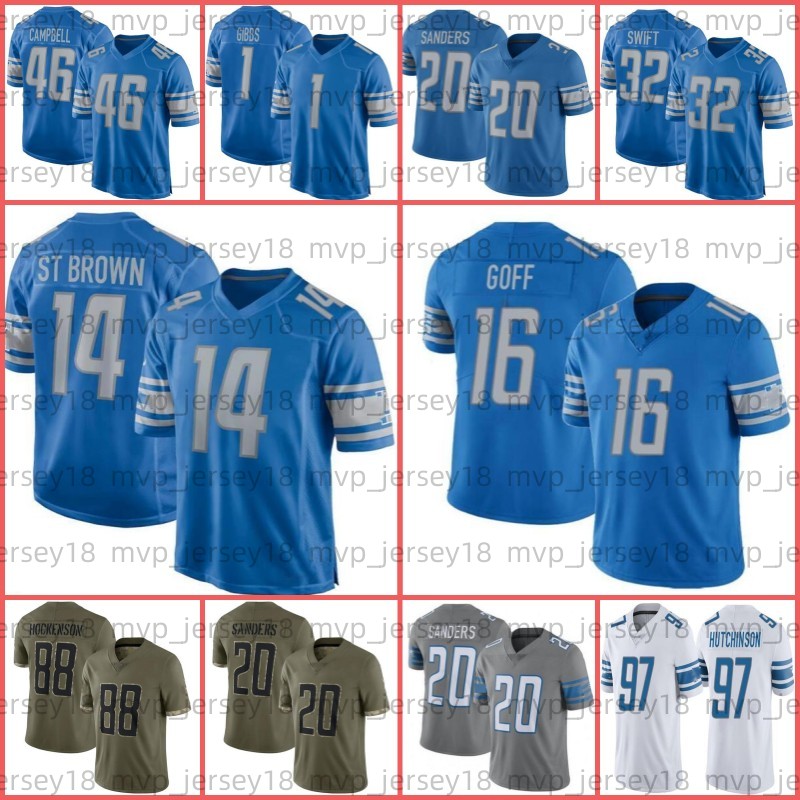 Aidan Hutchinson 97 Jamaal Williams Jersey Football Jared Goff 14 Amon Ra St Brown Jahmyr Gibbs Derrick Barnes Jack DAndre Swift Jack Campb, Men jersey
Aidan Hutchinson 97 Jamaal Williams Jersey Football Jared Goff 14 Amon Ra St Brown Jahmyr Gibbs Derrick Barnes Jack DAndre Swift Jack Campb, Men jersey